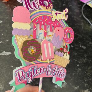 3D Personalised Shaker Cake Topper